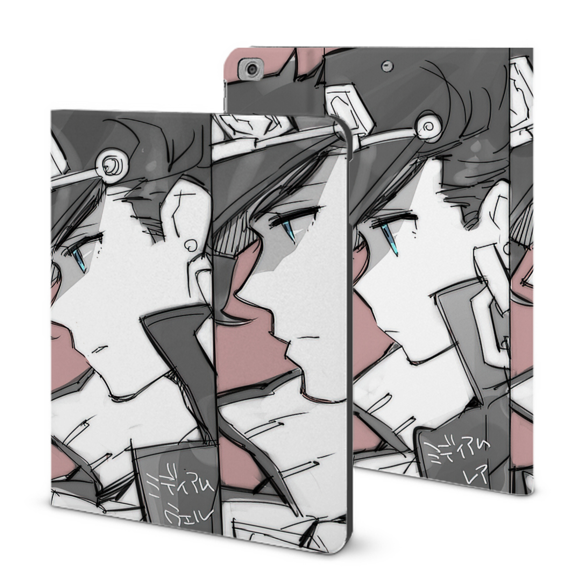 （画像用） ジョジョの奇妙な冒険 JoJo's Bizarre Adventure IPad ケース ブック型 PUレザー TPU 耐衝撃 軽量 薄型 ペン収納なし 全面保護 IPad 各モデル対応